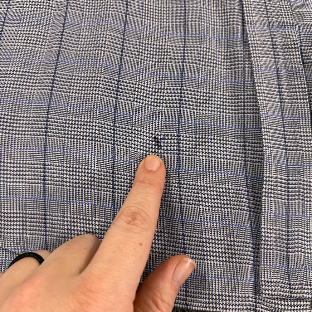 Ralph Lauren Purple‎ Label Dress Shirt Mens Large Blue Plaid Button Down Italy - Picture 6 of 12